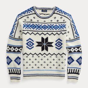 Snowflake Wool-Blend Sweater